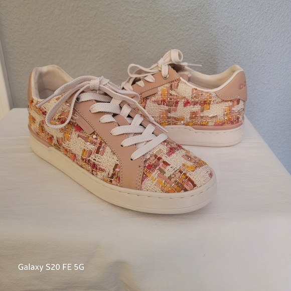 Coach Womens Leather Sneakers - Picture 2 of 10